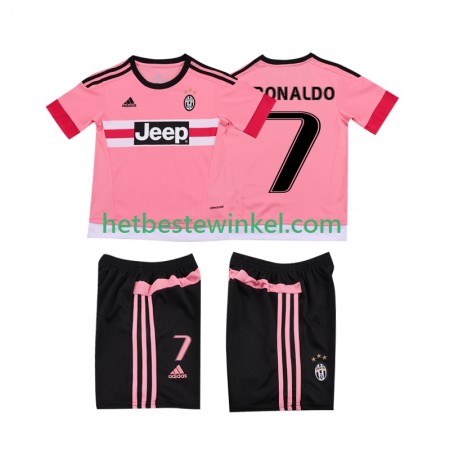 Juventus Cristiano RONALDO 7 2015 2016 Voetbalshirts Retro Kind Uit